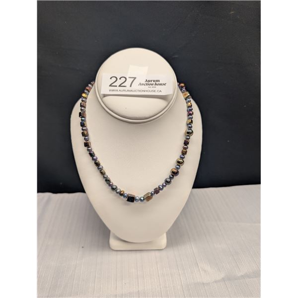 Vintage Multi Colour Pearl Necklace