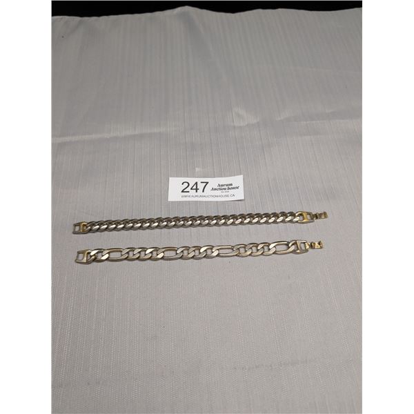 2 Heavy Metal Links Bracelets