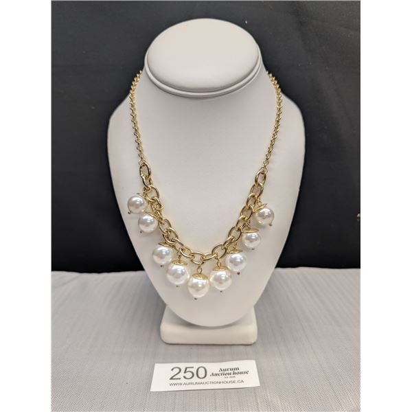 Vintage Large Pearls Necklace w/Original Clasp