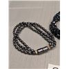 Image 3 : 3 3/Strand Black Bead Bracelets