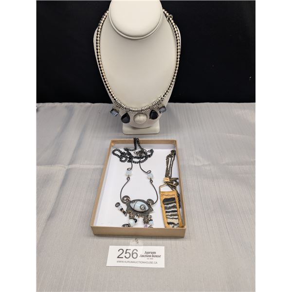 3 Vintage Designer Necklaces in Box