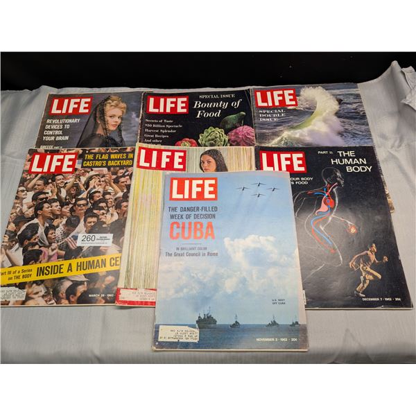 Lot of & 1960's Life Magazines