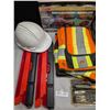 Image 2 : Lot of Car Related Items Steering Wheel Lock Hazard Reflectors Safety Vest Etc