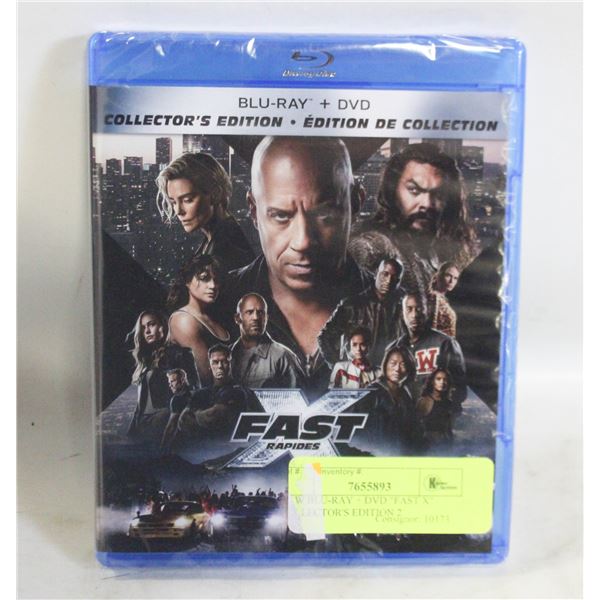 NEW BLU-RAY + DVD "FAST X" COLLECTOR'S EDITION 2