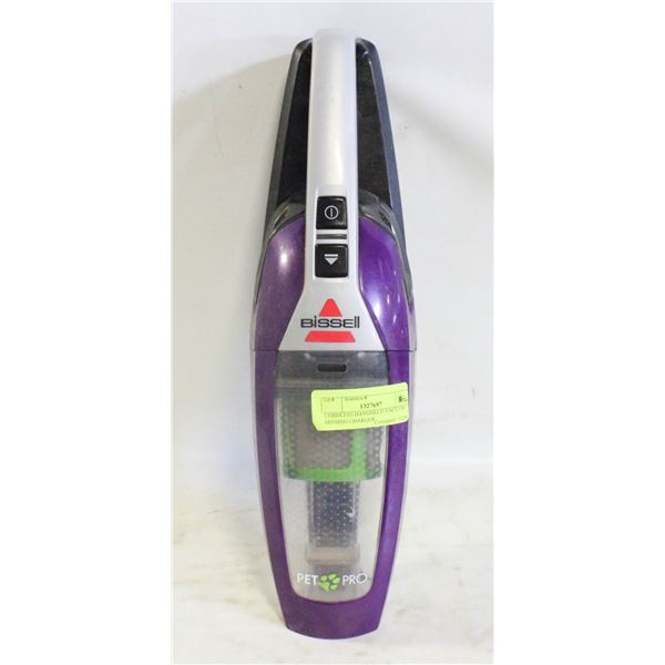 CORDLESS HANDHELD VACUUM MISSING CHARGER