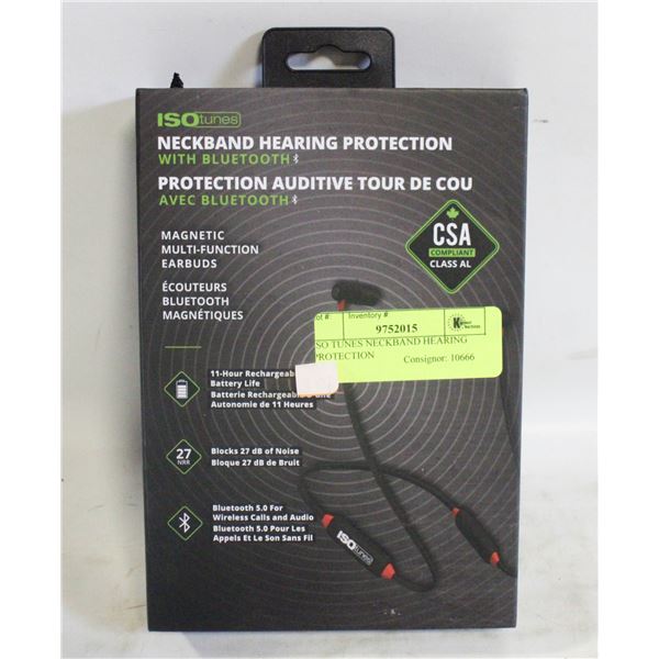 ISO TUNES NECKBAND HEARING PROTECTION