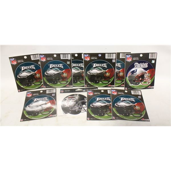 10 VINYL NFL FOOTBALL DECALS