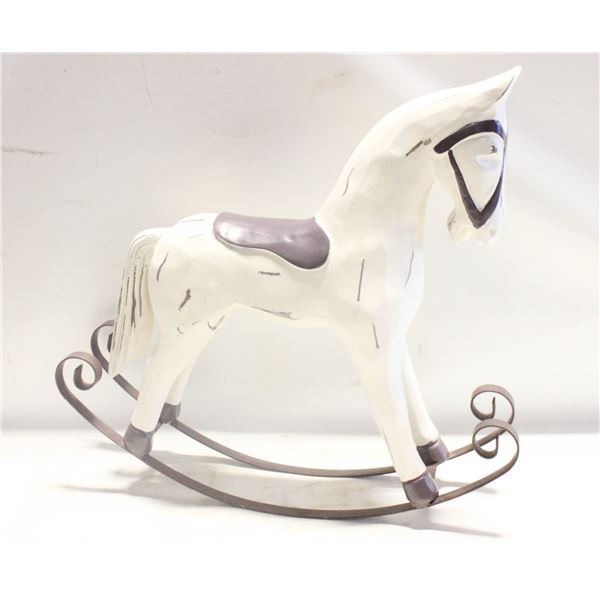ROCKING HORSE HOME DECOR, 12" HIGH X 13" WIDE