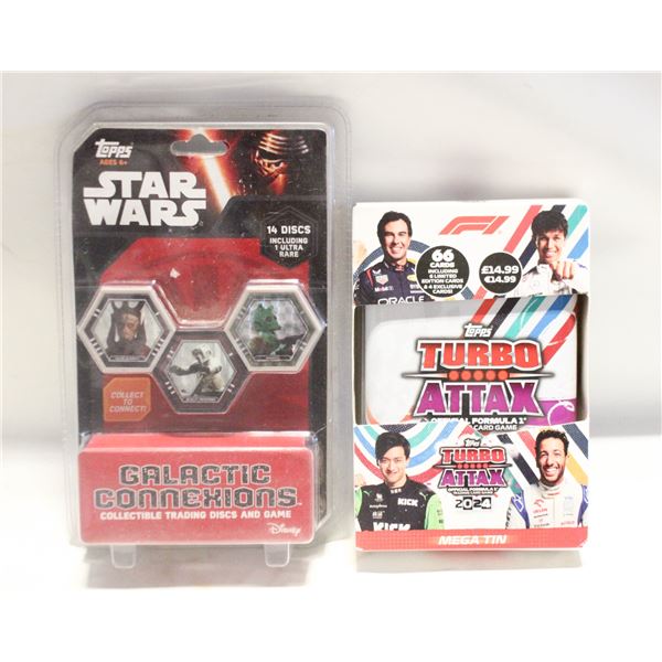 NEW 2 TOPPS ITMS STAR WARS 14 DISC'S