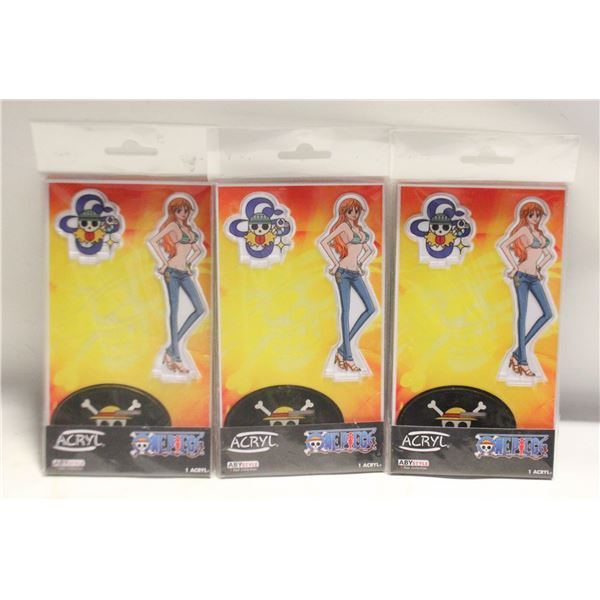 SEALED 3 ABYSTYLE ACRYLIC STANDS