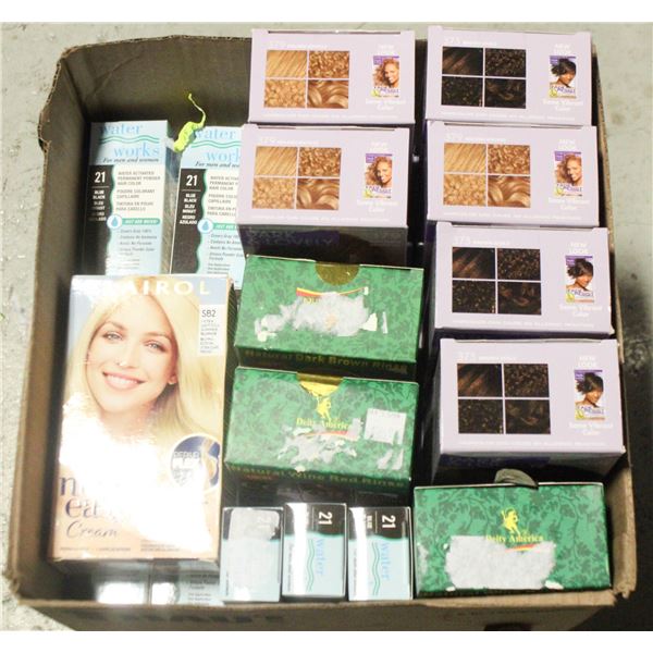 29 BOXES ASSORTED HAIR DYE