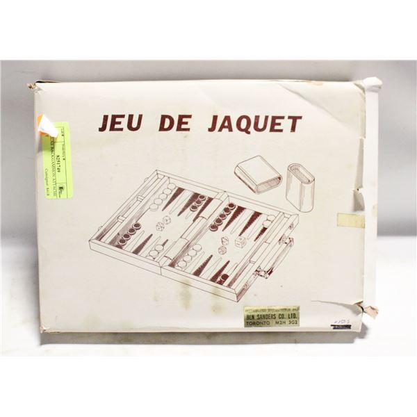 DELUXE BACKGAMMON ATTACHE SET
