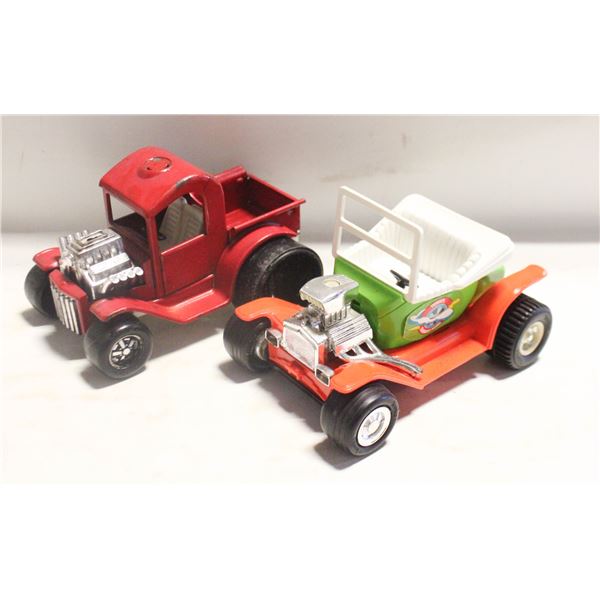 VINTAGE TONKA + BUDDY L HOT ROD CARS