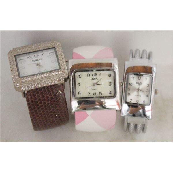 LOT OF 3 LADIES WRIST WATCHES