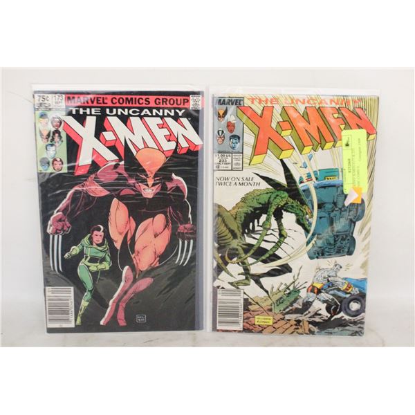 UNCANNY X-MEN #173 & 233. CLASSIC COMICS.