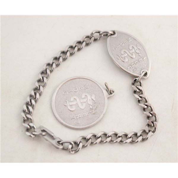 MEDIC ALERT PENDANT + BRACELET