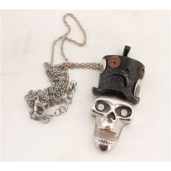 ESTATE SKULL STEAMPUNK LARGE PENDANT