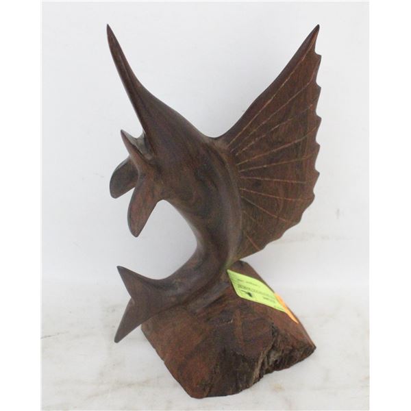 HAND CARVED IRONWOOD MARLIN