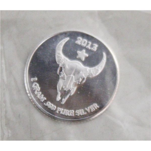 1 GRAM SILVER RED CLOUD ROUND