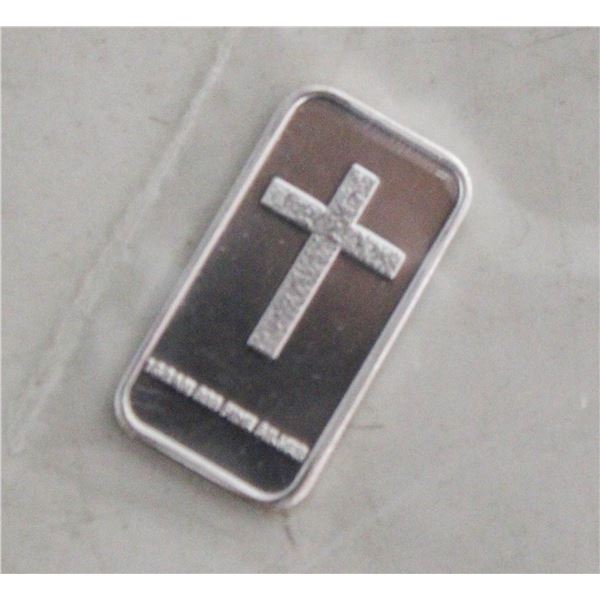 1 GRAM SILVER CROSS BAR