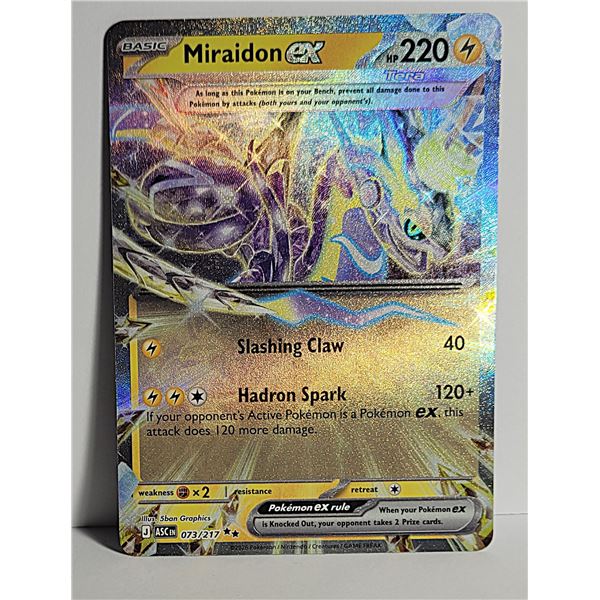 7)  MIRAIDON EX, 73/217/ DOUBLE