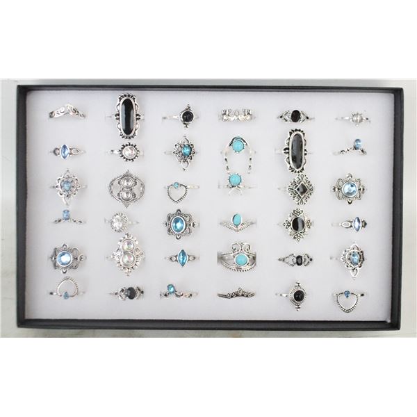RINGS BOX WITH 36 TURKISH STYLE RINGS