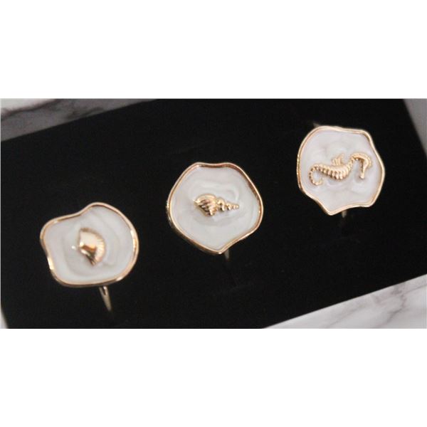 NEW 3PCS/SET RING SET SZ8