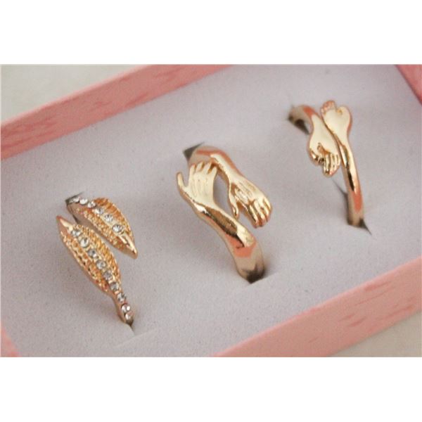 NEW 3PCS/SET RING SET SZ8