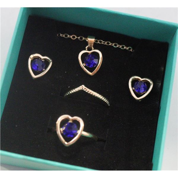 NEW NECKLACE AND 2 RINGS WITH EARRINGS