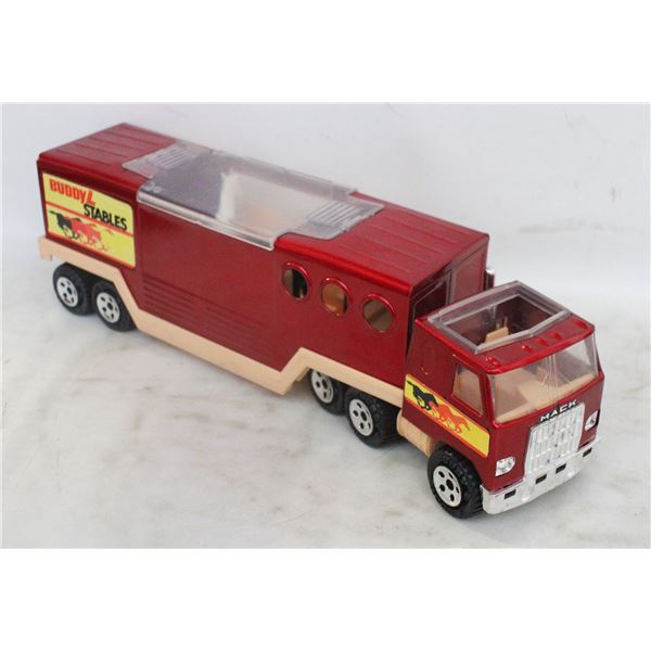VINTAGE BUDDY L HORSE HAULER TRUCK +