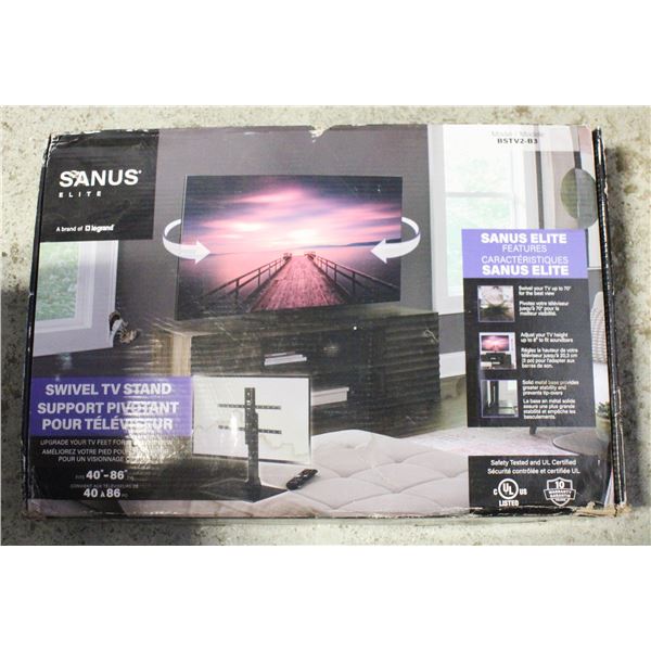 SANUS ELITE - SWIVEL TV STAND FOR TVS STURDY BASE