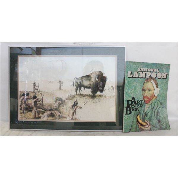 ANNE BEATTS INDIAN BUFFALO PRINT+MAGAZINE