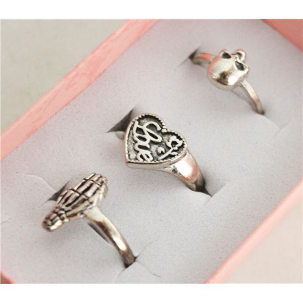 NEW 3PCS/SET RING SET SZ7