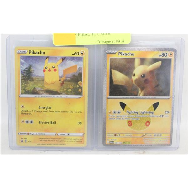 POKEMON PIKACHU CARDS
