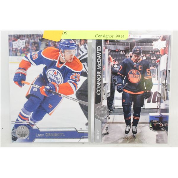 CONNOR MCDAVID AND DRAISAITL CARDS
