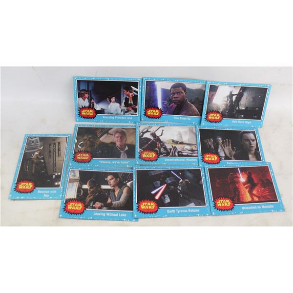 LOT OF 10 STAR WARS CARDS