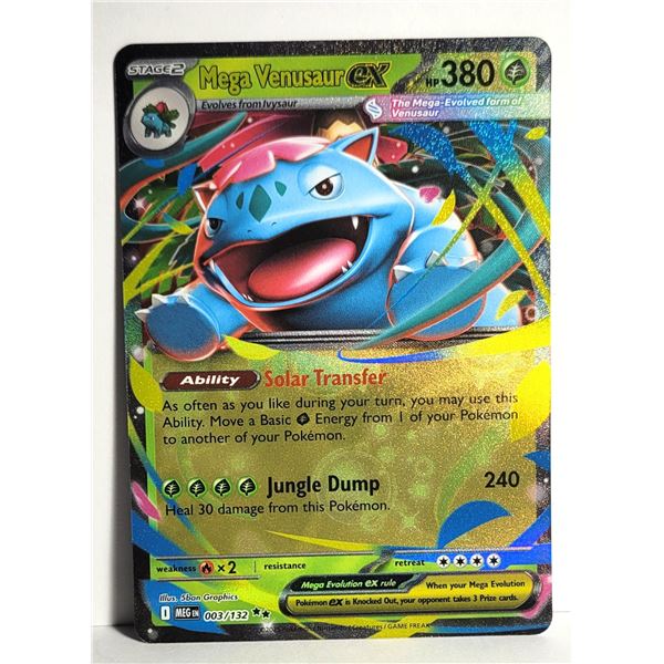 23)  MEGA VENUSAUR EX, 3/132 DOUBLE