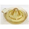 Image 1 : FEDERAL AMBER DEPRESSION GLASS CITRUS JUICER