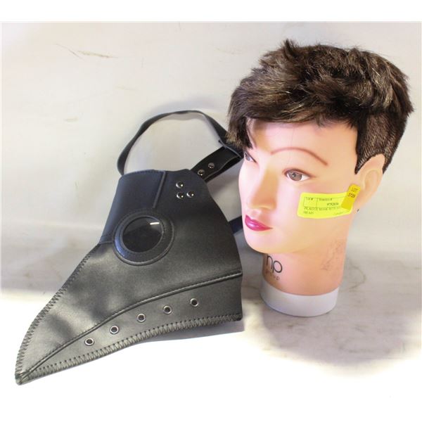 PLAGUE MASK WITH MANNEQUIN HEAD