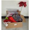 Image 1 : Box of Assorted Christmas Items
