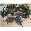 Image 2 : Bin of Christmas Wreaths, Garlands, etc.