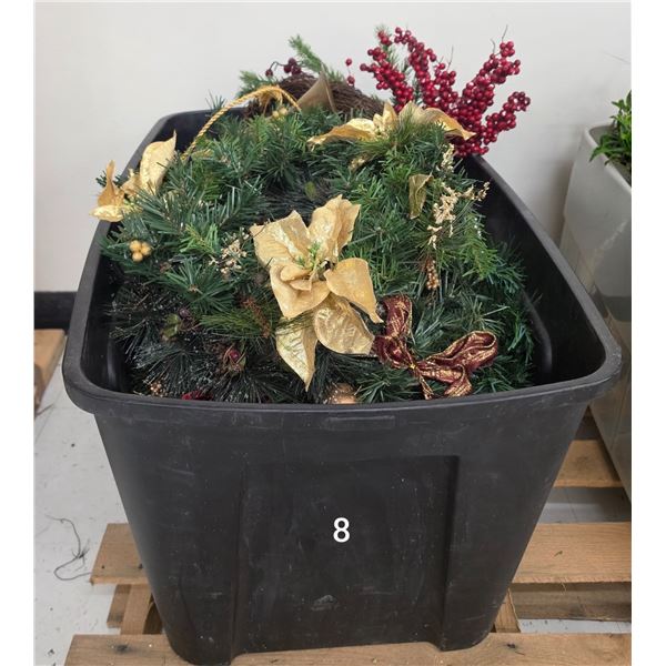Bin of Christmas Décor