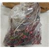 Image 1 : Large Bag of Christmas Décor inc. Craft Wreaths, etc.