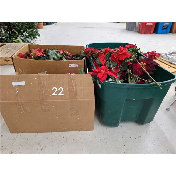 Large Lot of Christmas Flowers, etc.