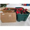 Image 1 : Large Lot of Christmas Flowers, etc.