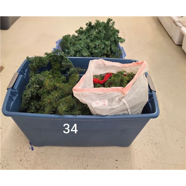Large Lot of Christmas Garlands etc.