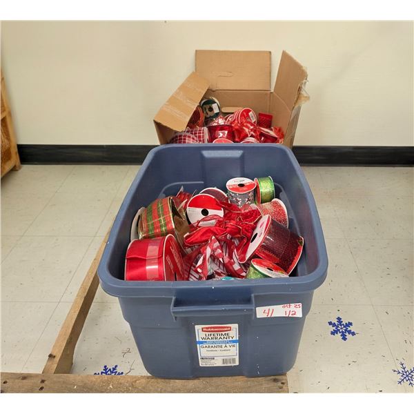 Lot of Christmas Ribbon