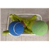 Image 2 : Misc. Fun Lot - Large Balls, Bowling Game, Pool Noodles, Hockey Sticks, etc.