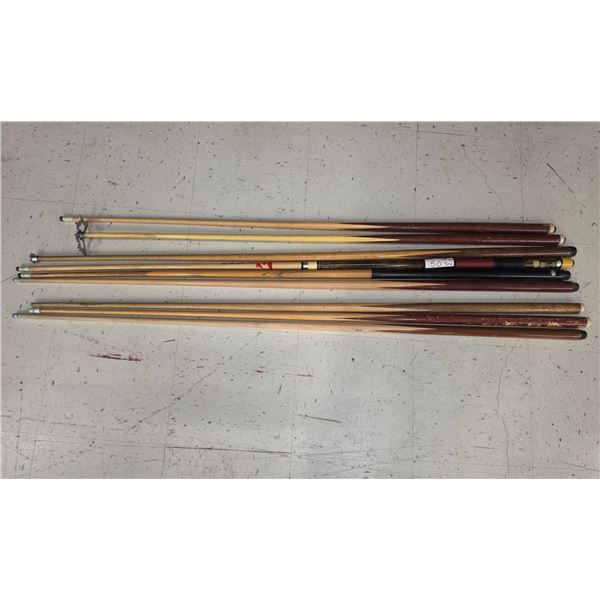 Lot of Pool Cues