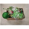 Image 2 : Assorted “Green” Christmas Lot – Balls, Ribbon, Foam Pieces, etc.